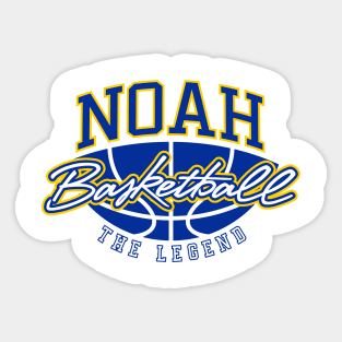 Noah Basketball The Legend Custom Player Your Name Sticker